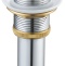 Донный клапан для раковины SantiLine SL-101 с переливом, белый - 0