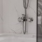 Смеситель для ванны с душем DIWO Смоленск SM-03cr хром, однорычажный, настенный, глянцевый - 2