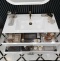 Мебель для ванной Opadiris Ибица 120 подвесная белая, фурнитура золото - 5