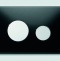 Кнопка смыва TECE Loop 9240656 черное стекло, кнопка хром - 1