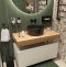 Мебель для ванной STWORKI Ольборг 100 столешница дуб французский, без отверстий, 2 тумбы 50, с раковиной BOCCHI Vessel черной 487255 - 2