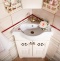 Мебель для ванной Бриклаер Кантри 60 бежевый дуб, угловая - 1