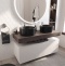 Мебель для ванной STWORKI Ольборг 120 столешница дуб карпентер, без отверстий, 2 тумбы 60 + 2 раковины BOCCHI Vessel, черная 483398 - 5