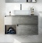 Мебель для ванной STWORKI Карлстад 90 дуб рошелье, монте тиберио, в стиле лофт, серая, подвесная (комплект, гарнитур) 425502 - 5