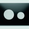 Кнопка смыва TECE Loop 9240655 черное стекло, кнопка хром матовый - 1