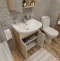 Мебель для ванной DIWO Углич 60 в скандинавском стиле, белый, под дерево 461721 - 6