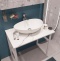 Мебель для ванной DIWO Элиста 80 белый мрамор, с раковиной Moduo 55 Leaf 555098 - 2