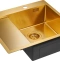 Мойка кухонная Paulmark Alster 59 R брашированное золото PM825951-BGR - 1