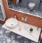 Мебель для ванной DIWO Элиста 120 белый мрамор, с раковиной Moduo 40 RING 555794 - 2
