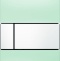 Кнопка смыва TECE Square Urinal 9242803 зеленое стекло, кнопка белая - 0
