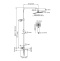 Душевая система WasserKraft 30 с термостатом хром A199.069.065.087.CH Thermo - 2