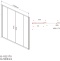 Душевая дверь в нишу Vincea Garda VDS-1G2170CL 170 см, профиль хром, стекло прозрачное - 6