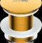 Донный клапан для раковины Wasserkraft золото матовый A247 - 0