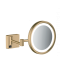 Косметическое зеркало Hansgrohe AddStoris с подсветкой шлифованная бронза 41790140 - 0