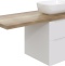 Мебель для ванной STWORKI Берген 60 белая со светлой столешницей 122, раковина Moduo 50 Square, L 549711 - 6
