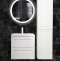 PLATINO  Шкаф подвесной с двумя распашными дверцами, Белый глянец , 400x300x1500, AM-Platino-1500-2A-SO-BL - 0