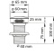 Донный клапан для раковины Ceramalux хром  RD004 - 1