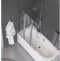 Шторка на ванну Excellent Fliper 120х140 профиль хром стекло прозрачное KAAX.1309.1200.LE - 1