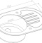 Мойка кухонная Zorg Glass графит GL-7851-OV-BLACK-GRAFIT - 1