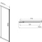 Душевая дверь в нишу Vincea Garda VDS-1G160CH 160 см, профиль хром, стекло шиншилла - 5
