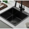 Кухонная раковина Gappo 50х50 черная GS5050-6 - 1