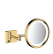 Косметическое зеркало Hansgrohe AddStoris с подсветкой полированное золото 41790990 - 0