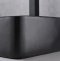 Раковина накладная CeramaLux NC 60 см черный матовый  9396MB - 1