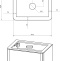 Мебель для ванной STWORKI Ноттвиль 60 белая, без выреза под смеситель 444524 - 8