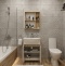 Мебель для ванной DIWO Углич 60 в скандинавском стиле, белый, под дерево 461721 - 4