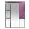 Зеркало-шкаф Misty Жасмин 74х100 розовый П-Жас02075-122СвП - 0
