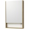Зеркало-шкаф Aquaton Сканди 55 белый - светлое дерево 1A252102SDZ90 - 0