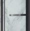 Душевая дверь в нишу Vincea Stile 90х200 L профиль сталь стекло прозрачное VSS1-2ST9090CLB-L - 0