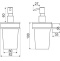 Дозатор жидкого мыла подвесной EXCELLENT Kobo хром DOEX.1706CR - 5