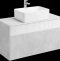 Комплект мебели Aquaton Марбл 100 белый-серый - 1