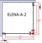 Душевой уголок Cezares Elena 80х80 хром стекло прозрачное ELENA-W-A-2-80-C-Cr - 3