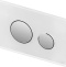 Кнопка смыва TECE Loop 9240660 белое стекло, кнопка хром - 1