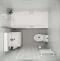 Шторка на ванну DIWO Анапа распашная 75х140, профиль хром глянцевый Щ0000055511 - 5