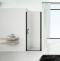 Душевая дверь в нишу Vincea Orta VPP-1O900CLB 90 см, профиль черный, стекло прозрачное - 1