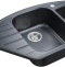 Комплект Мойка кухонная Paulmark Wiese PM529050-BLM черный металлик + Смеситель Paulmark Essen Es213011-418 для кухонной мойки, черный металлик - 2