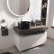 Мебель для ванной STWORKI Ольборг 100 столешница дуб карпентер, без отверстий, 2 тумбы 50, с раковиной BOCCHI Vessel черной 485169 - 3