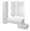 Комплект мебели Aquaton Сакура 100 белый-светлое дерево - 1