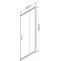 Душевая дверь Vincea Garda 90 хром стекло рифленое VHC-1G900CH - 1