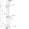 Душевая стойка STWORKI by Damixa Стокгольм HFSG97000, хром, с тропическим верхним душем, без излива, угловая, с полкой - 8