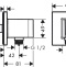 Шланговое подключение Hansgrohe FixFit E шлифованный черный хром 26889340 - 1