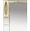 Зеркало-шкаф Misty Монако 90 L бежевый-золото с подсветкой Л-Мнк02090-033Л - 0