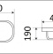 Раковина накладная CeramaLux N 59 см белый (5006В) 5006B - 1