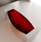 Ванна из полиэфирной смолы Abber Kristall 180х80 красная без гидромассажа AT9704Rubin - 1