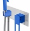 Гигиенический душ Boheme Q со смесителем хром - синий 147-CRUW - 0