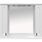 Лувр -105 Зеркало с 2-мя шкафчиками, белое П-Лвр03105-0122Ш - 0