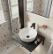 Мебель для ванной DIWO Элиста 60 чёрный мрамор, с раковиной Moduo 40 RING 554737 - 2